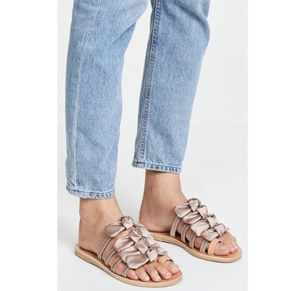 Ancient Greek Sandals Hara Bow Slide Sandals - Picture 1 of 5